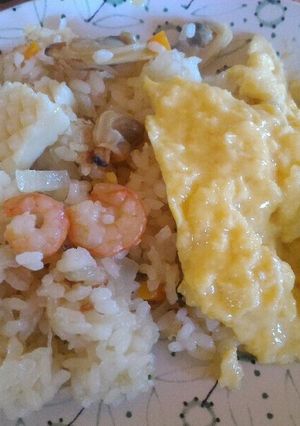 ホットプレートで簡単シーフードピラフ-レシピのメイン写真