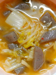 温まる❀白菜ともやしと蒟蒻のピリ辛味噌煮-レシピのメイン写真