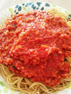 根菜たっぷりのミートソース風パスタ-レシピのメイン写真