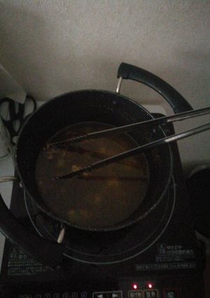 生卵を、素揚げするんだよ-レシピのメイン写真