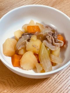 水なし!めんつゆで作る簡単肉じゃが☆-レシピのメイン写真