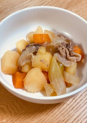 水なし！めんつゆで作る簡単肉じゃが☆-レシピのメイン写真