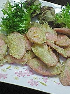 おさかなソーセージの青海苔天ぷら-レシピのメイン写真