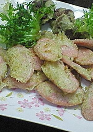 おさかなソーセージの青海苔天ぷら-レシピのメイン写真