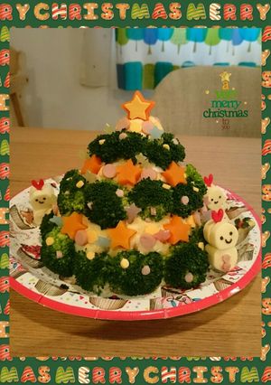 ポテサラクリスマスツリー❤-レシピのメイン写真