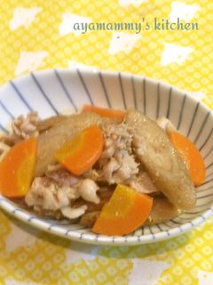ごぼうと豚肉のうま煮-レシピのメイン写真