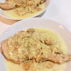 รูปของ 鶏肉のすりおろしりんごクリーム煮