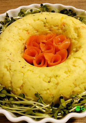 アレンジは無限大♪ポテトサラダのリース☆-レシピのメイン写真