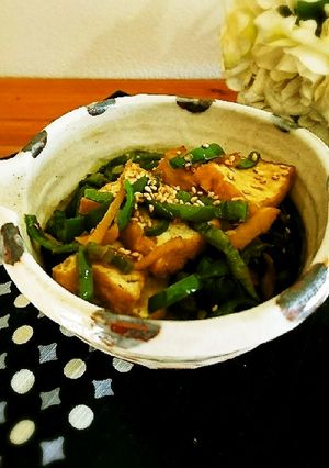 低糖質作りおき!厚揚げとピーマン炒め-レシピのメイン写真