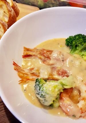 クリスマスやお正月に♪海老のクリーム煮-レシピのメイン写真