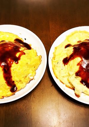 ほうれん草と玉ねぎのオムライス-レシピのメイン写真