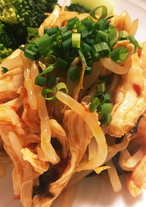 【糖質オフ】もやしと鶏胸肉のナムル-レシピのメイン写真