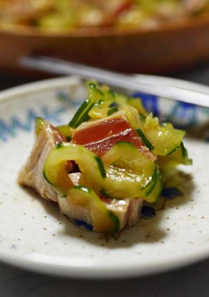 塩マグロとキュウリ-レシピのメイン写真