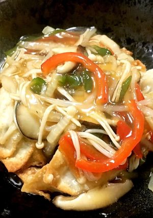 揚げ餃子の野菜あんかけ-レシピのメイン写真