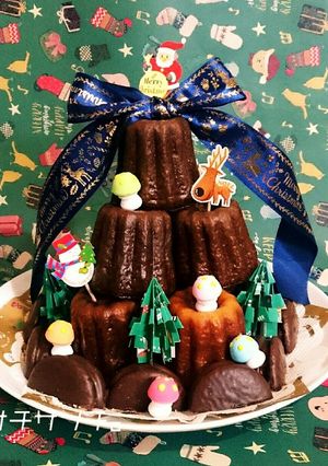 市販の物をデコるだけ♪簡単☆カヌレタワー-レシピのメイン写真