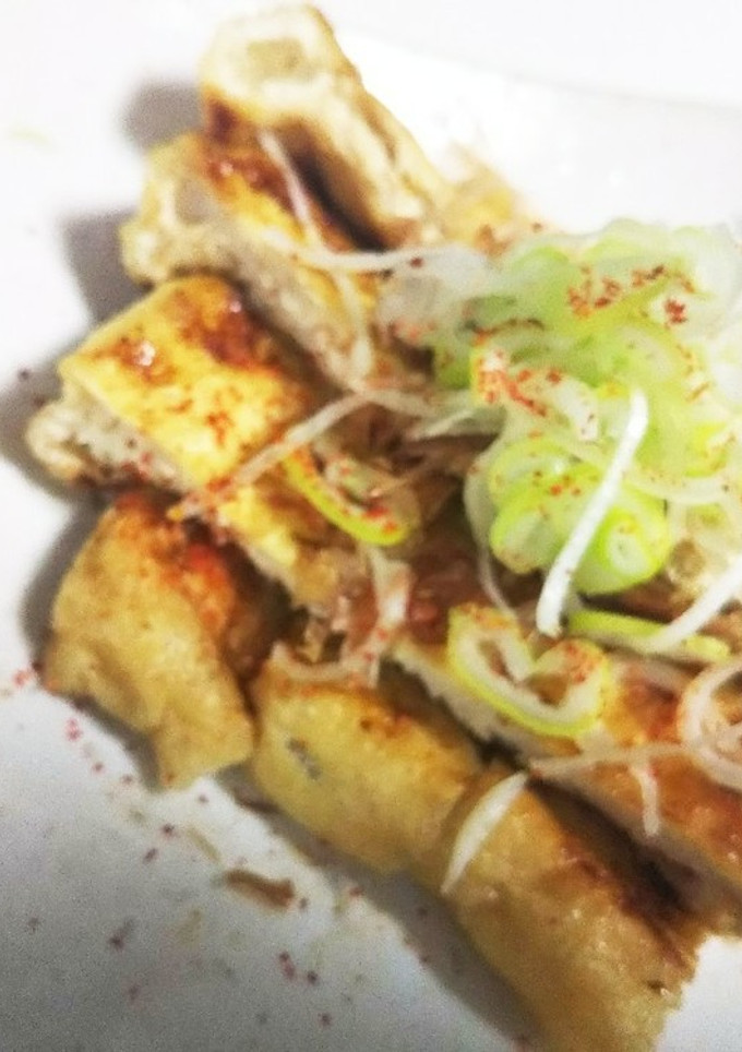 油揚げのめんつゆ焼き-レシピのメイン写真