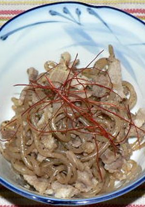 糸こんにゃくと豚バラ肉の甘辛炒め-レシピのメイン写真