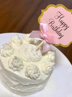 水切りヨーグルトで1歳のお誕生日ケーキ-レシピのメイン写真