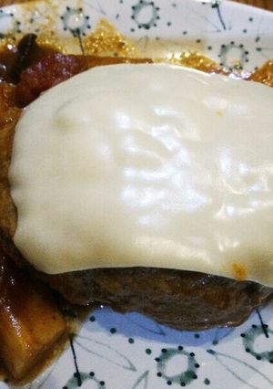 ホットプレートで煮込みハンバーグ☆-レシピのメイン写真