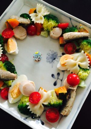 ⭐︎クリスマスリースサラダ⭐︎-レシピのメイン写真