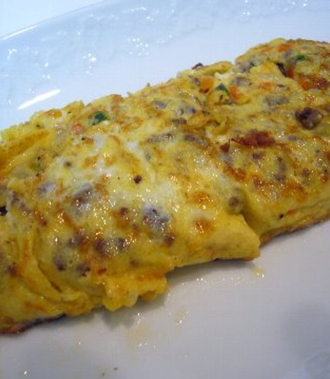 全部混ぜちゃえ！ミートオムレツ☆ by すがP 【クックパッド】 簡単