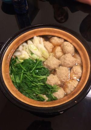 ふんわり鶏つくね（団子）鍋-レシピのメイン写真