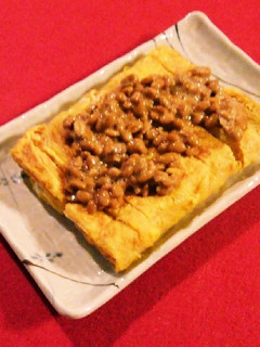納豆かけ卵焼き-レシピのメイン写真