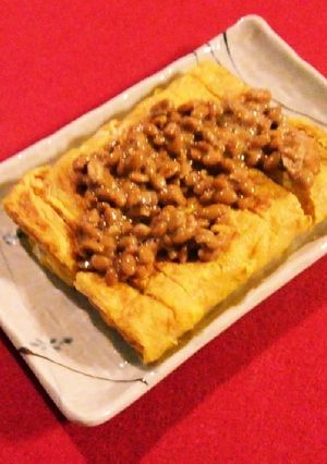 納豆かけ卵焼き-レシピのメイン写真