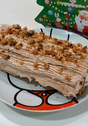 マロンクリームのチョコレートロールケーキ-レシピのメイン写真