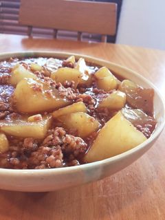 大根と挽肉のとろみ炒め-レシピのメイン写真