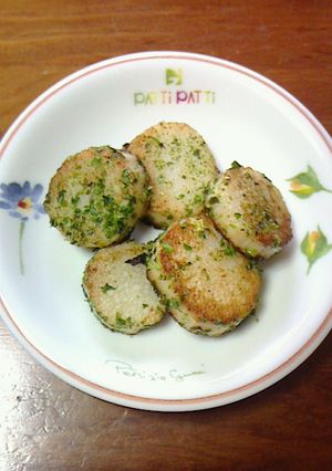 簡単☆焼き長芋 鰹昆布出汁＋青さ粉風味-レシピのメイン写真