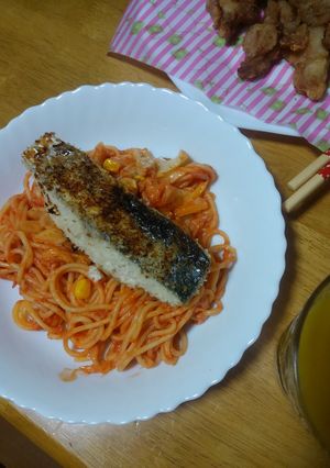 サワラのトマトスパゲッティー-レシピのメイン写真