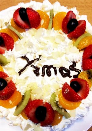 リースのような〜クリスマスケーキ-レシピのメイン写真