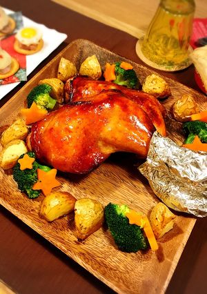 漬けて焼くだけ☆簡単☆本格ローストチキン-レシピのメイン写真