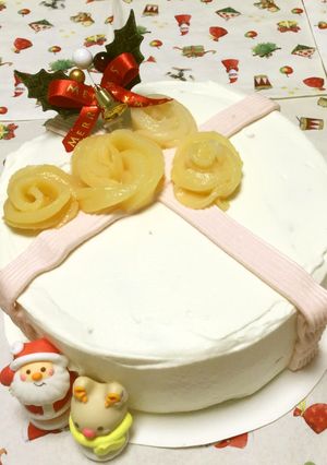 クリスマスプレゼントケーキ-レシピのメイン写真