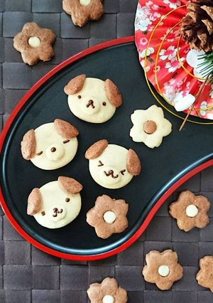 お正月・お年賀に☆簡単戌クッキー。-レシピのメイン写真