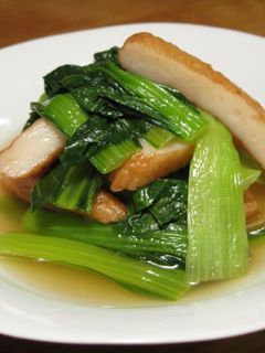 小松菜とさつま揚げのさっと煮-レシピのメイン写真