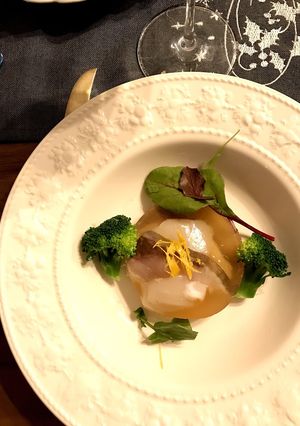 燻製の鰤と帆立の柚子ゼリー寄せ-レシピのメイン写真
