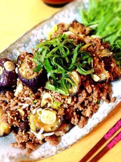 茄子と挽肉の味噌炒め-レシピのメイン写真