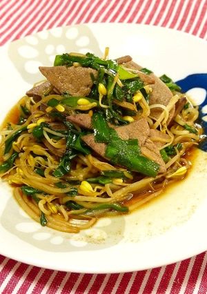 簡単！レバニラもやし☆オイバタ風味-レシピのメイン写真