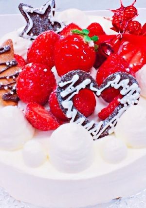 いちごのクリスマスケーキ♪-レシピのメイン写真