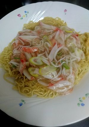 カニカマあんかけ焼きそば-レシピのメイン写真