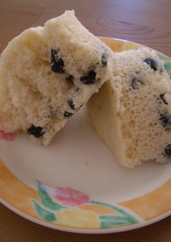 レンジで簡単☆おせちの残りで黒豆蒸しパン-レシピのメイン写真