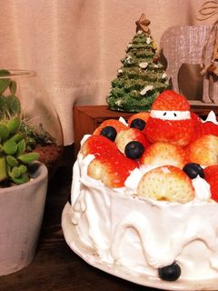 男子飯 簡単クリスマスケーキ-レシピのメイン写真