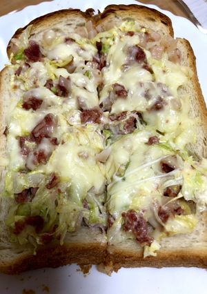 とにかく簡単コンビーフトースト-レシピのメイン写真