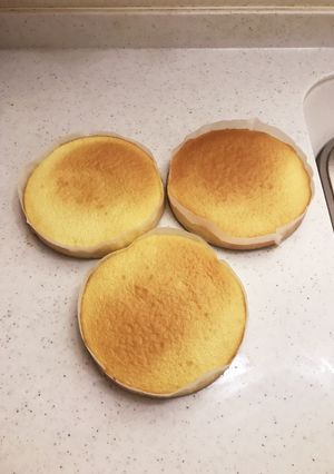 スポンジケーキ 3段 焼き10分!-レシピのメイン写真