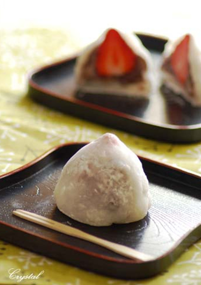 とんがり頭のいちご大福-レシピのメイン写真