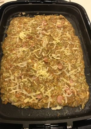 免疫力向上！おろし蓮根入、もんじゃ焼き！-レシピのメイン写真