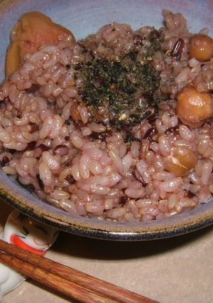 玄米のおいしい食べ方♪黒米＆ひよこ豆-レシピのメイン写真