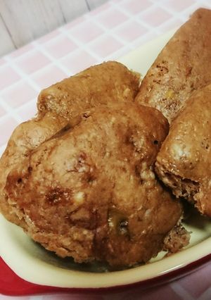 残り物で！簡単ココアのバナナスコーン-レシピのメイン写真